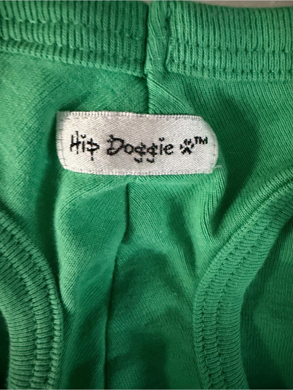 Green & Denim Cherry Dog Dress - Picture 3 of 4